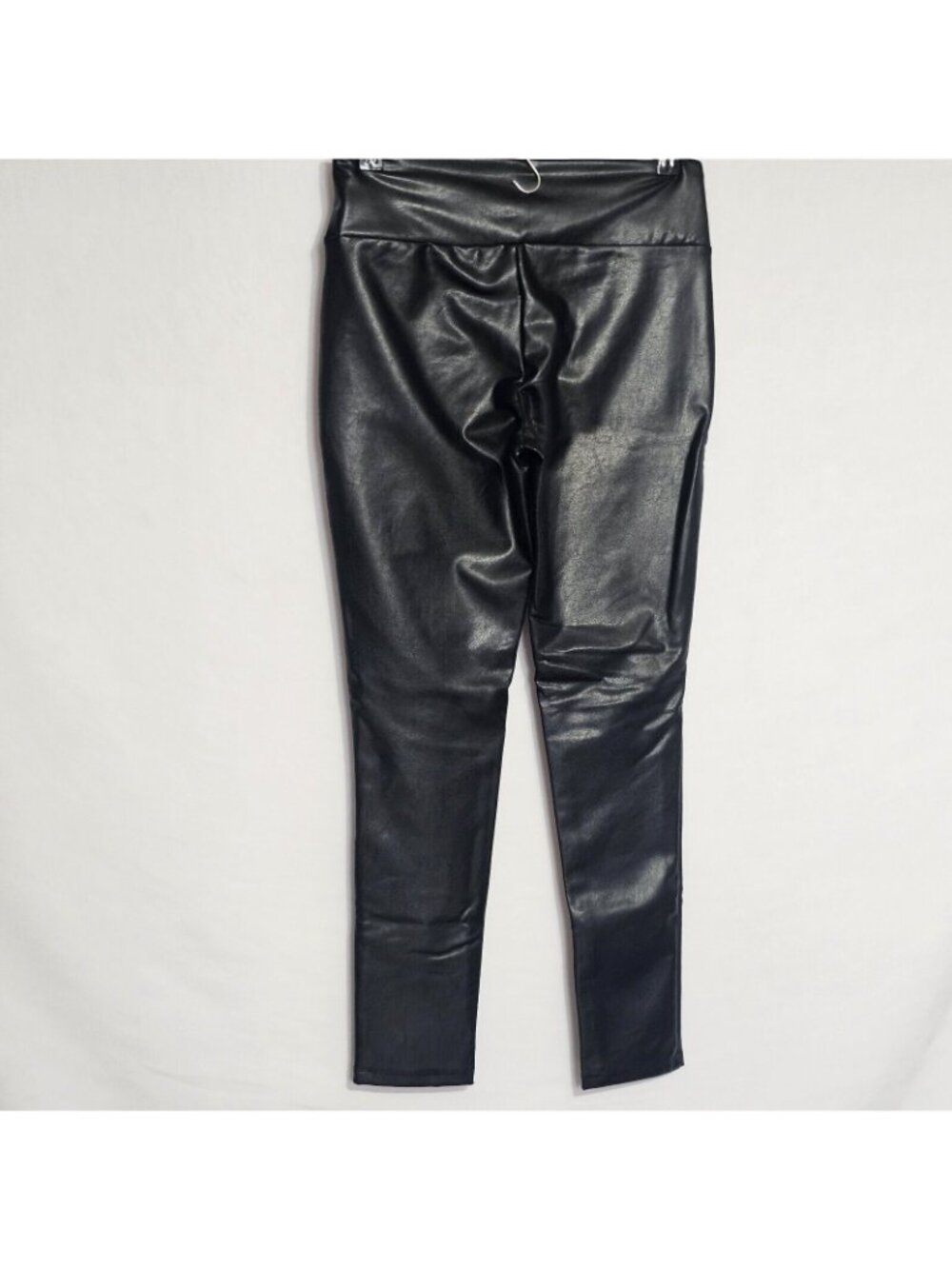(A1343) Kendall + Kylie Leggings Women's Size Large Black Faux Leather Skinny Le - Picture 3 of 6